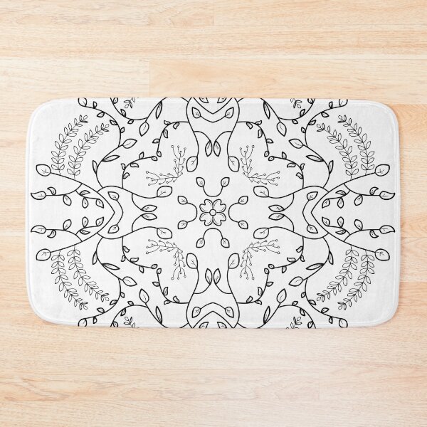 Item preview, Circular pattern in form of mandala with flower for decoration. Decorative ornament in ethnic oriental style. Outline doodle hand draw vector illustration. designed and sold by Minimalist Quotes and Sayings.