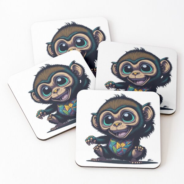 Item preview, Mischievous Delight: Cute Baby Monkey designed and sold by harperjg.