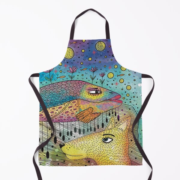 Item preview, Dog Bella and the Magical Fish in the Night Sky designed and sold by douwannart.