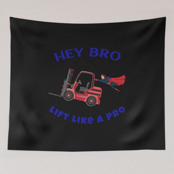 Item preview, Forklift Superhero Hey Bro Lift Like a Pro RB designed and sold by TeamsterLife.