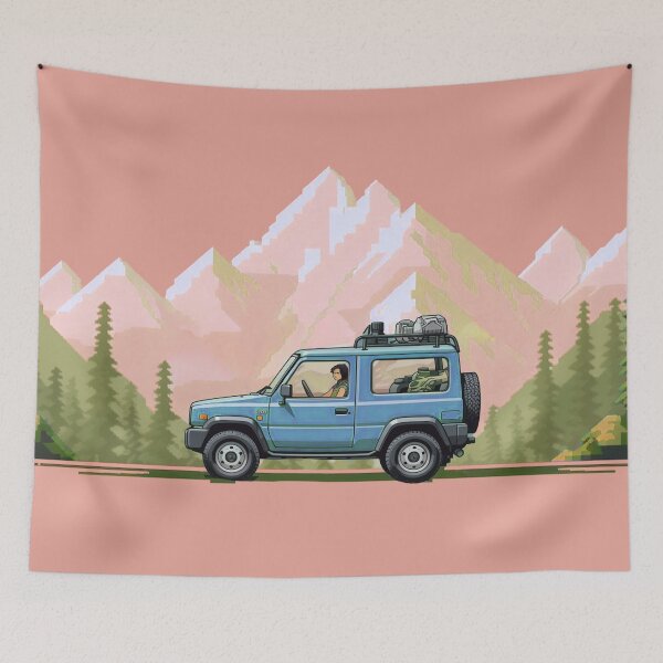 Item preview, Blue Jimny Solo Forest Drive designed and sold by stoicjimny.