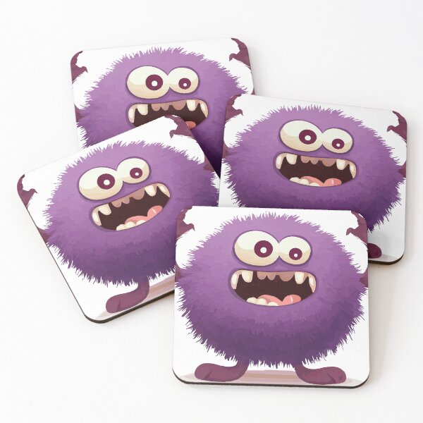 Item preview, HAPPY PURPLE FLUFF MONSTER ON A GOOD DAY designed and sold by carlarmes.