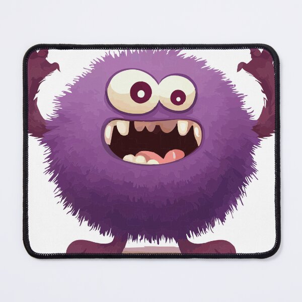 Item preview, HAPPY PURPLE FLUFF MONSTER ON A GOOD DAY designed and sold by carlarmes.
