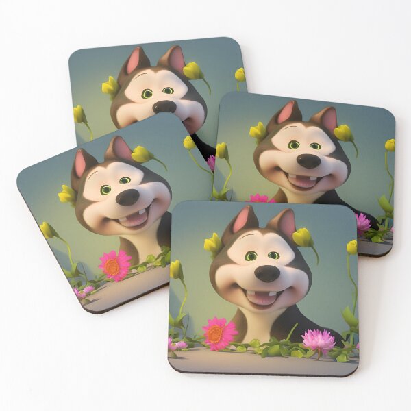 Item preview, Dogs and Flowers 04 designed and sold by Camila Hamdan.