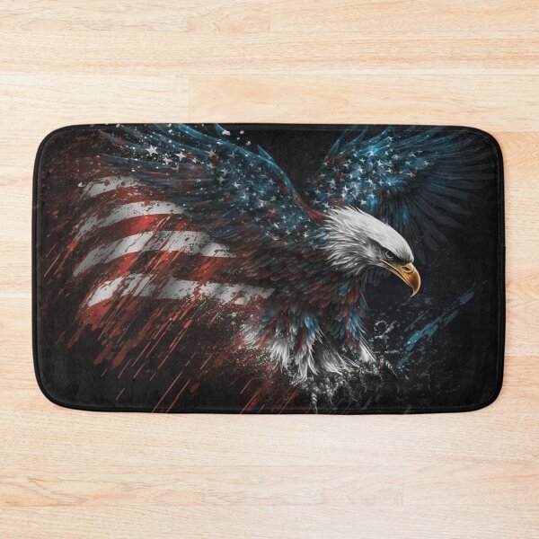 Item preview, American Flag & Eagle Splash Paint Art designed and sold by Jades-Corner.