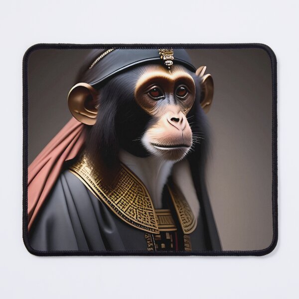 Item preview, Dressed to Impress: A Royal-Looking Monkey in Monstery Colors designed and sold by artmanikin.