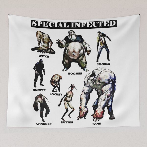 Item preview, Left 4 Dead - Special Infected (black) designed and sold by red-leaf.