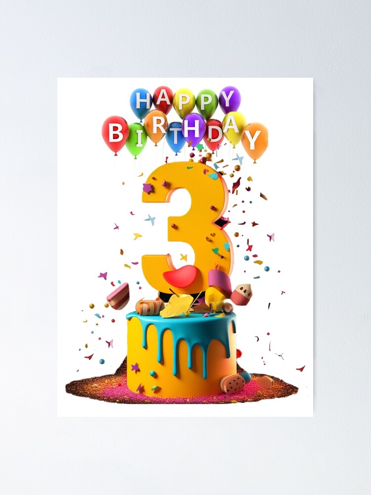 Happy Birthday for 3 year
