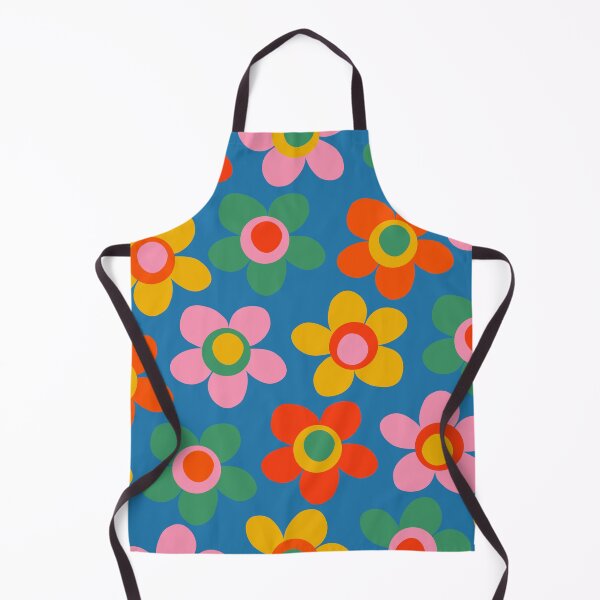 Item preview, Maisie Flowers Cheerful Floral Pattern Blue Green Orange Yellow Pink designed and sold by kierkegaard.