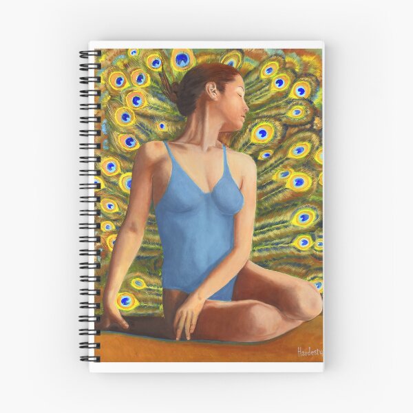 Item preview, Dancer seated in front of peacock feathers designed and sold by Fantasyart123.