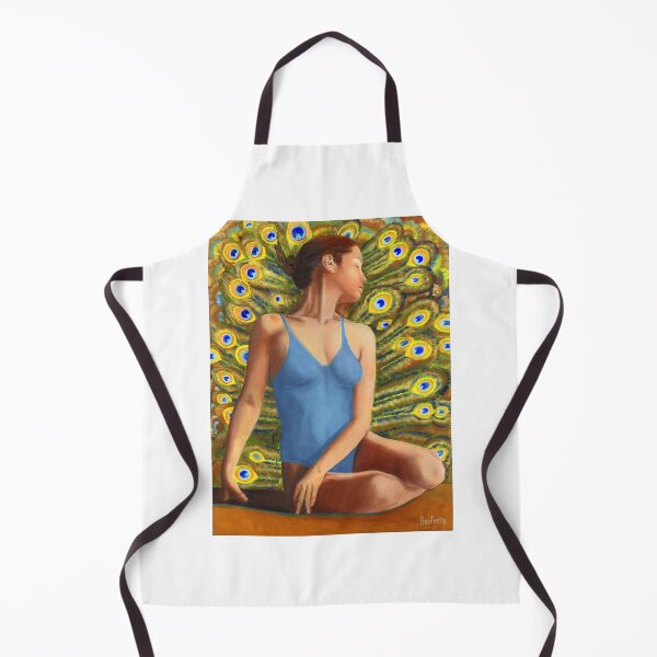 Item preview, Dancer seated in front of peacock feathers designed and sold by Fantasyart123.