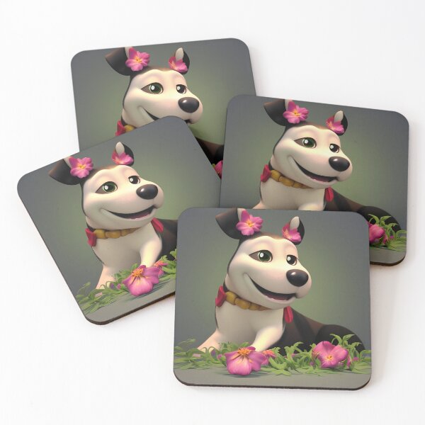 Item preview, Dogs and Flowers 06 designed and sold by Camila Hamdan.