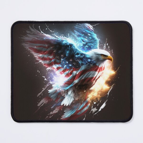 Item preview, Fiery Eagle & American Flag designed and sold by Jades-Corner.