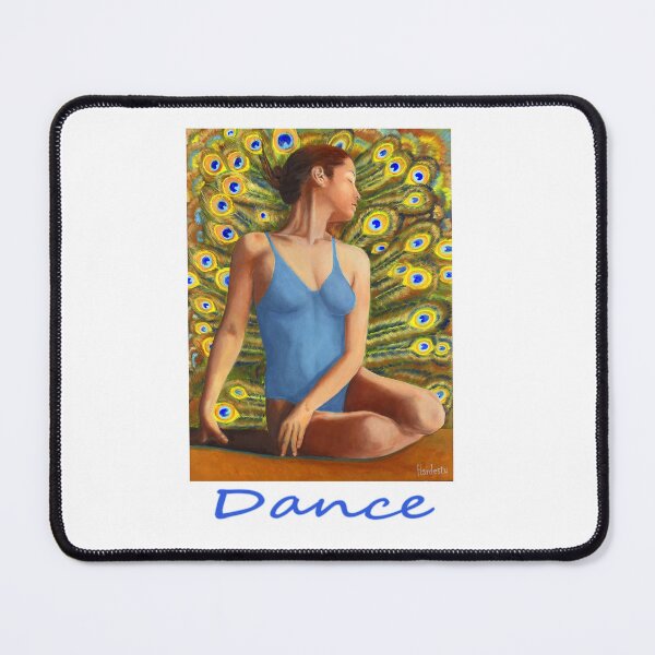 Item preview, Dancer seated in front of peacock feathers designed and sold by Fantasyart123.