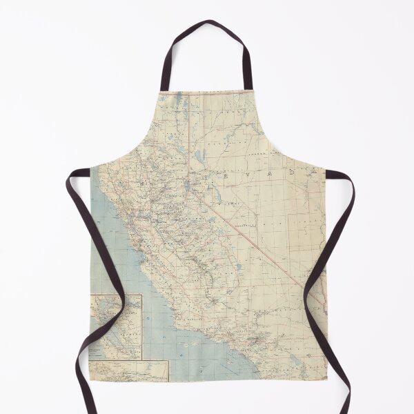Item preview, Old California & Nevada State and County Postal Map (1952) designed and sold by BravuraMedia.
