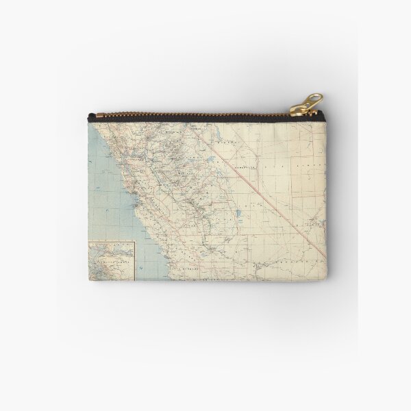 Item preview, Old California & Nevada State and County Postal Map (1952) designed and sold by BravuraMedia.