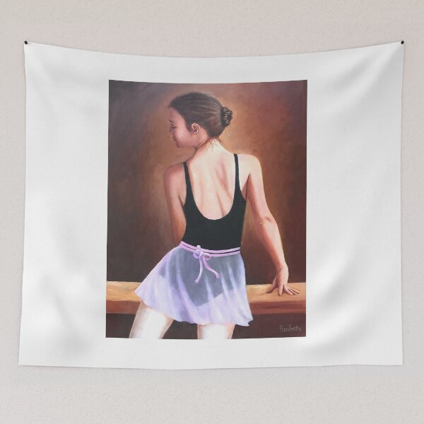 Item preview, Dancer woman girl at exercise bar designed and sold by Fantasyart123.