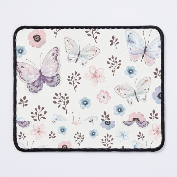 Item preview, Pinky Butterfly and Flower Pattern designed and sold by MonokushiMood.