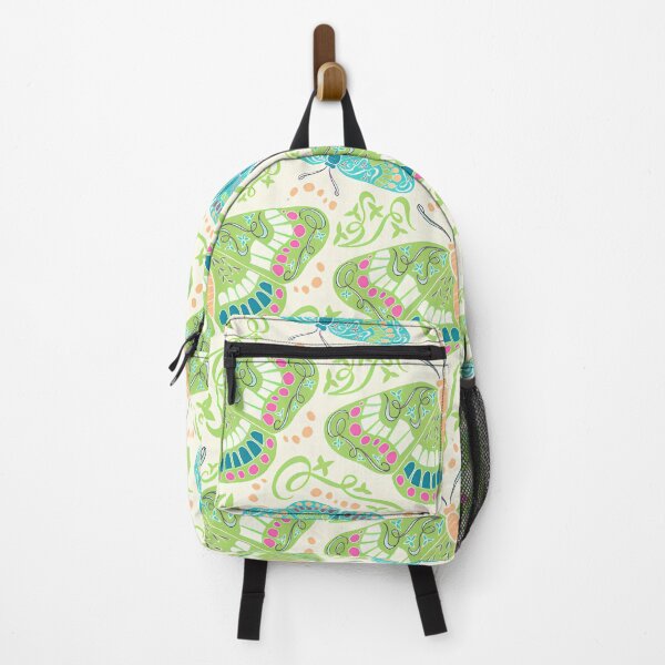 Item preview, Green Butterflies Surface Pattern designed and sold by MonokushiMood.