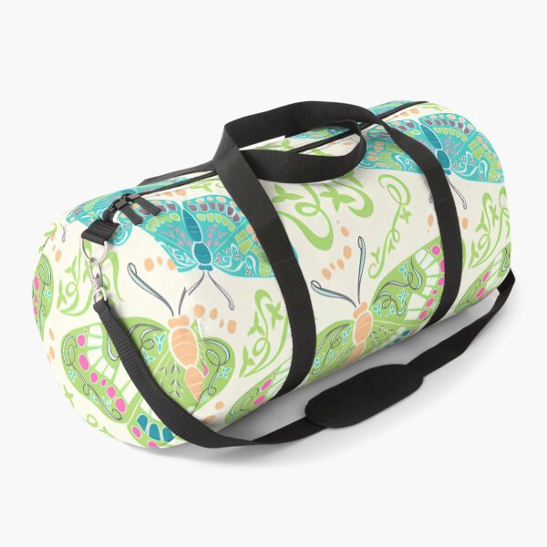 Item preview, Green Butterflies Surface Pattern designed and sold by MonokushiMood.