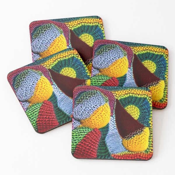 Item preview, Crocheted colorful geometric shapes. Abstraction. designed and sold by Natalia-Vlad.