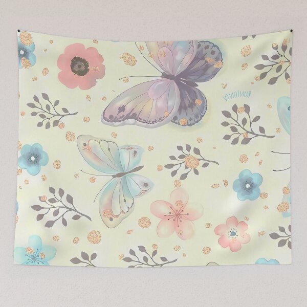 Item preview, Flower Butterfly Pattern designed and sold by MonokushiMood.