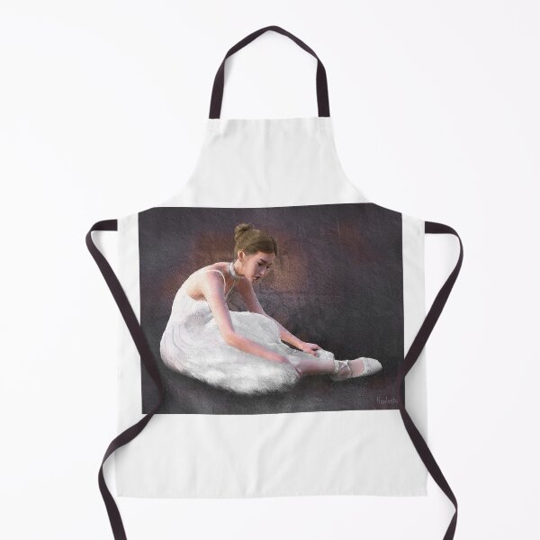 Item preview, Woman girl ballerina dancer tying shoe designed and sold by Fantasyart123.