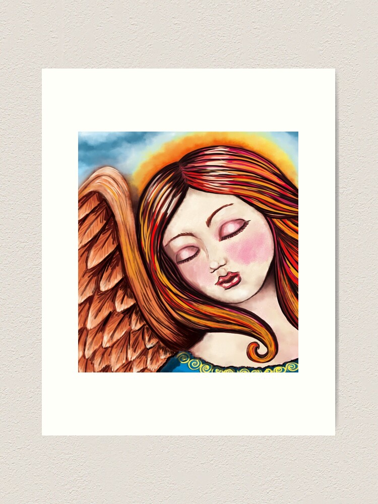 Thumbnail 2 of 3, Art Print, Angel Celeste designed and sold by heartsake.