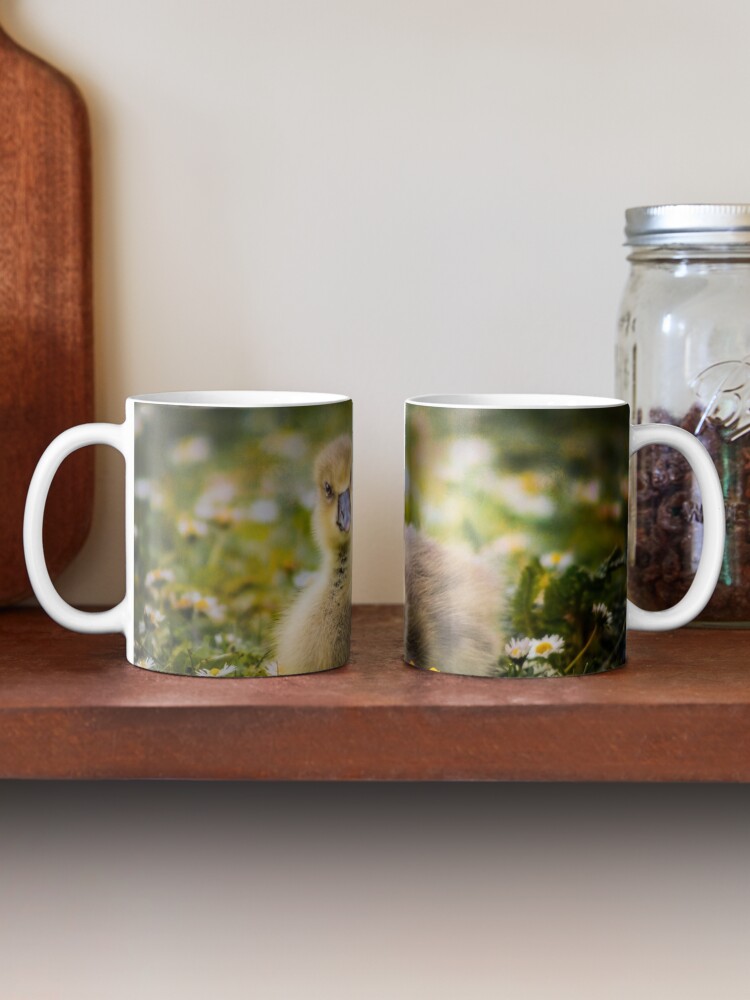 Alternate view of the quizzical gosling Mug
