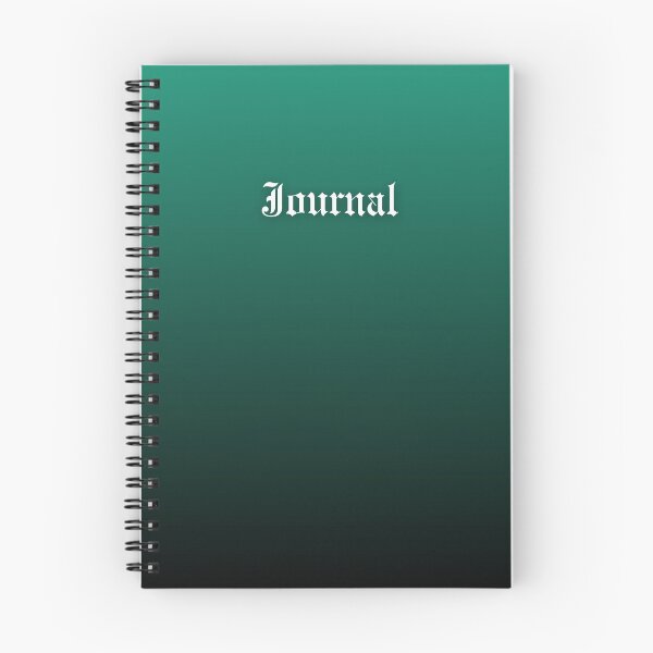 Item preview, Deep Green Gradient Journal  designed and sold by Ninjakandy.