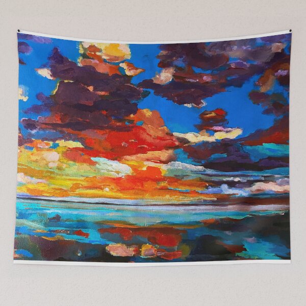 Item preview, Powerful reflection sunset cloudscape designed and sold by Myartspace.