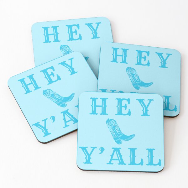 Item preview, hey y'all (blue) designed and sold by MaryNielsonC.