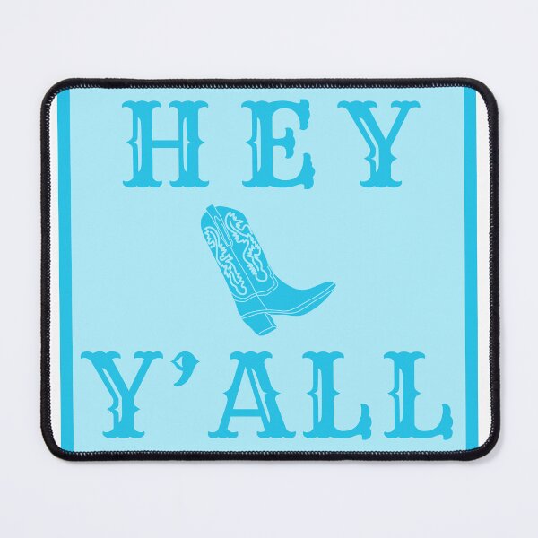 Item preview, hey y'all (blue) designed and sold by MaryNielsonC.