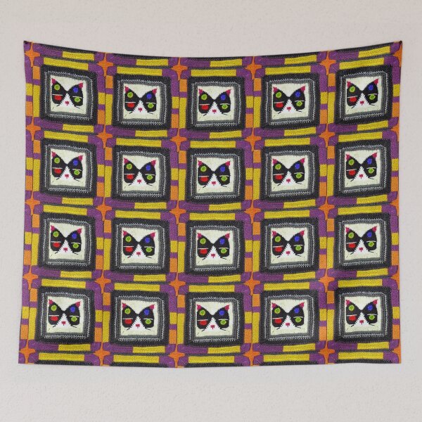 Item preview, Crocheted colorful geometric shapes. Abstraction. designed and sold by Natalia-Vlad.