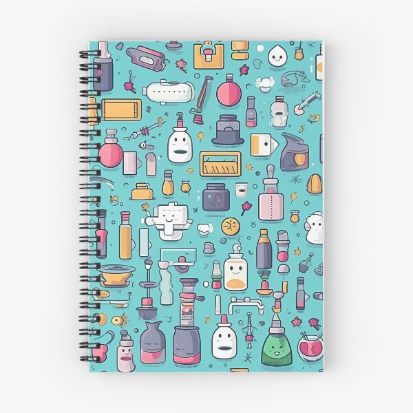Item preview, Blue Laboratory Equipment Pattern designed and sold by SweetMagicDream.