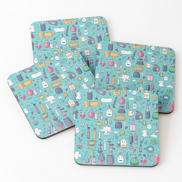 Item preview, Blue Laboratory Equipment Pattern designed and sold by SweetMagicDream.