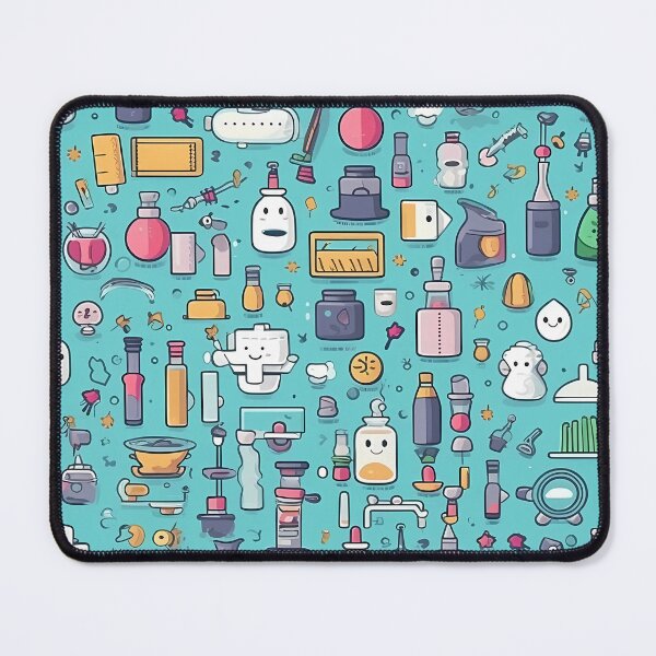 Item preview, Blue Laboratory Equipment Pattern designed and sold by SweetMagicDream.