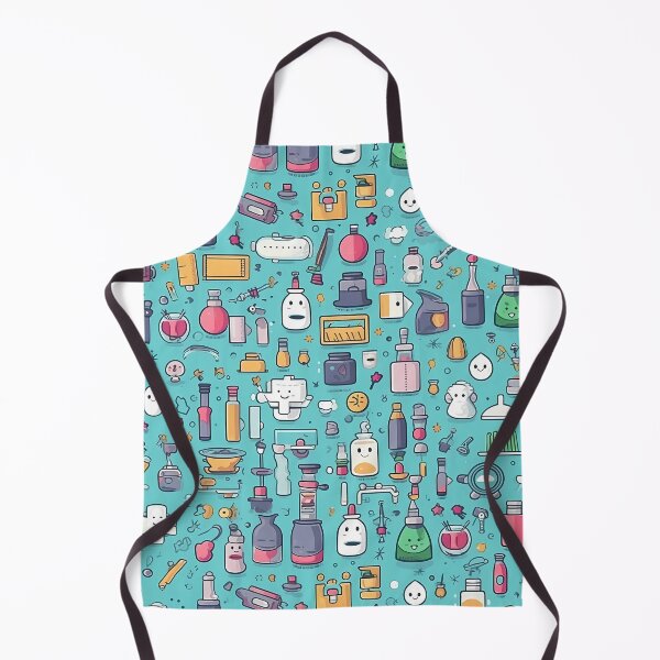 Item preview, Blue Laboratory Equipment Pattern designed and sold by SweetMagicDream.