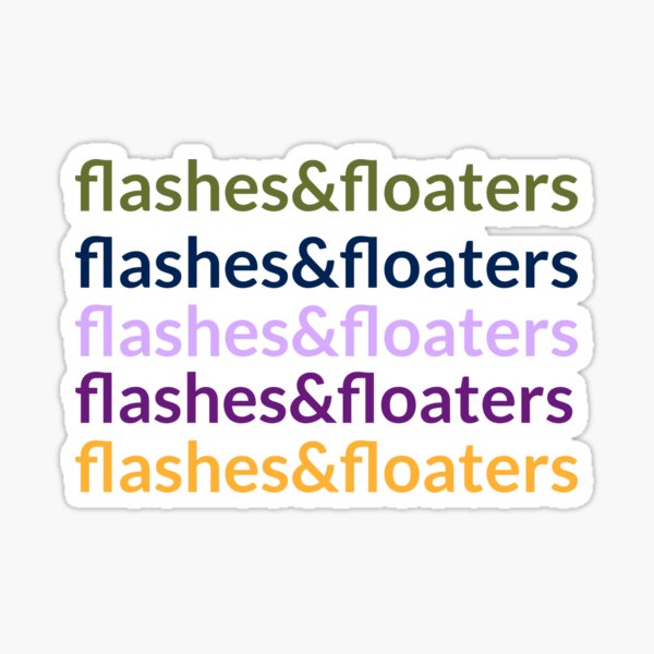 Item preview, Flashes and Floaters Ophthalmology Optometry Retina Design designed and sold by Studio-Shea.