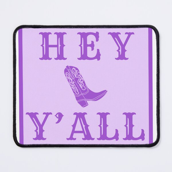 Item preview, hey y'all (purple) designed and sold by MaryNielsonC.