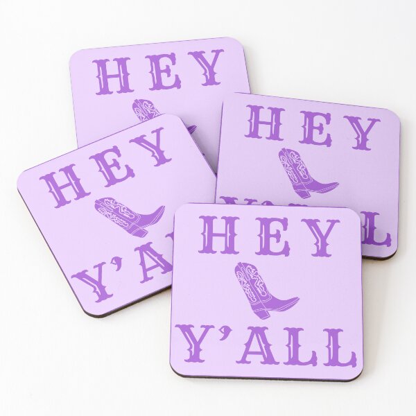 Item preview, hey y'all (purple) designed and sold by MaryNielsonC.