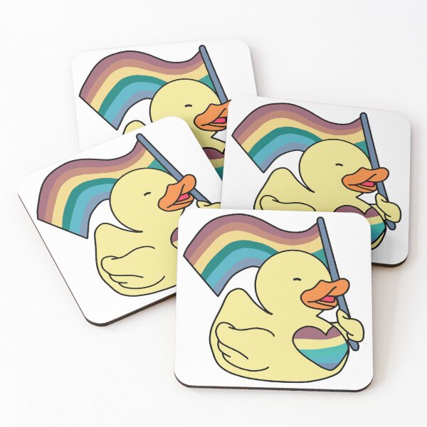 Item preview, Be Pride Duck  designed and sold by Eolithic.