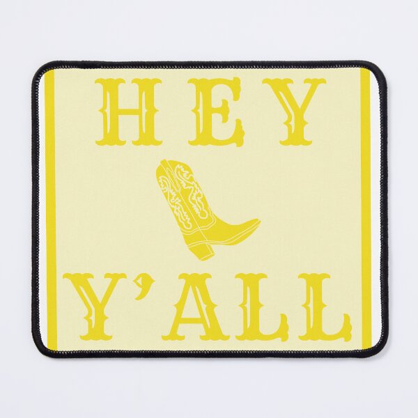 Item preview, hey y'all (yellow) designed and sold by MaryNielsonC.