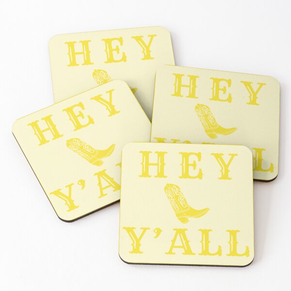 Item preview, hey y'all (yellow) designed and sold by MaryNielsonC.