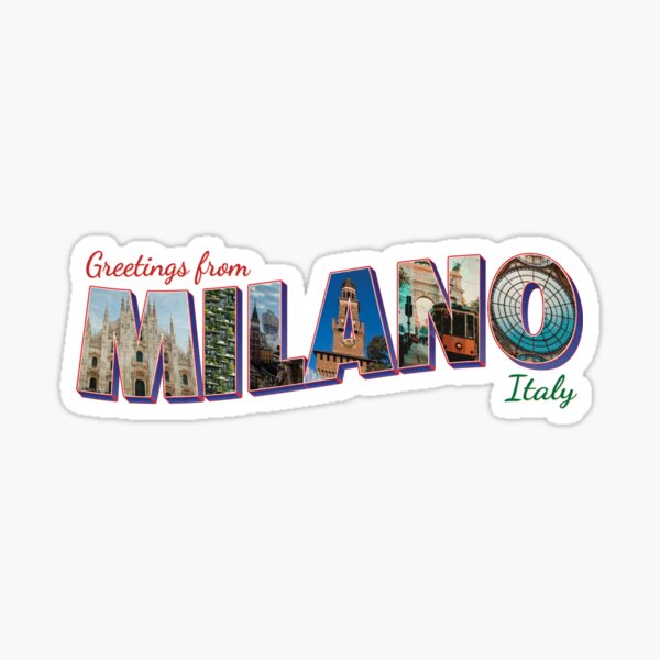Item preview, Greetings from Milano in Italy vintage style retro souvenir designed and sold by DeveloperProp0.
