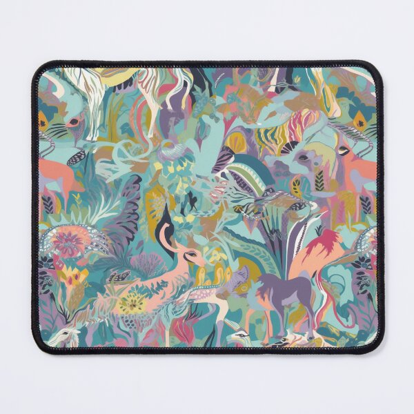 Item preview, Exotic Animals in Nature Color Print Jungle Wildlife Bright and Pastel designed and sold by EmilyFNM3D.