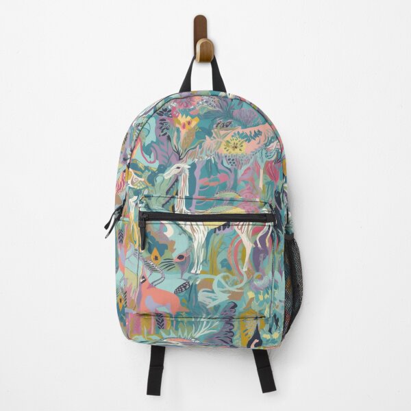 Item preview, Exotic Animals in Nature Color Print Jungle Wildlife Bright and Pastel designed and sold by EmilyFNM3D.