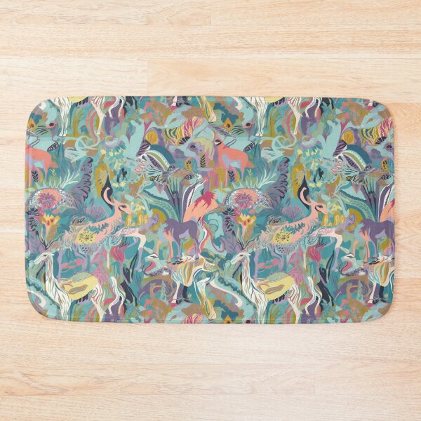 Item preview, Exotic Animals in Nature Color Print Jungle Wildlife Bright and Pastel designed and sold by EmilyFNM3D.