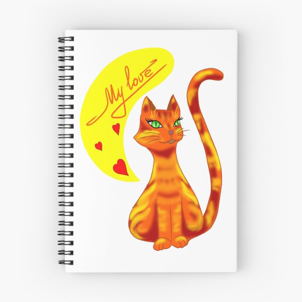 Item preview, Fire cat with love designed and sold by Asiyat.