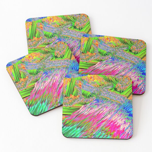 Item preview, Paradise glitch Abstract Aesthetic Landscape RGB designed and sold by Sorhochar.